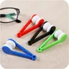 Mini Plastic Sunglasses Cleaning Brush Portable Microfiber Brushes Glasses Glass Double Sided Clean Tool 5 Colors