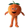 Halloween Orange Mascot Costume Cartoon Anime Tema Personagem adultos Tamanho do Natal A publicidade ao ar livre