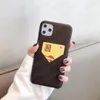 Luxe V-stijl Kaartsleuf Telefoonhoesjes voor iPhone 13 13pro 12 12pro 11 Pro X XS MAX XR Mode AntiKlop Case Lederen Huid iPhone1386151675