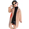 Девочки шерстяные смеси пальто для детей Сердечный рисунок верхняя одежда девочек Осенние зимние куртки 4 5 6 7 8 9 10 11 12 лет девушки Cool Coat LJ201130