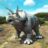 진짜 풍선 Triceratops Jussica Park 동물 모델 5m 박물관 이벤트에 대한 공룡 풍선을 날려