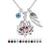 Pendant Necklaces Urn Birthstone Necklace Fashion Jewelry Always In My Heart Mini Into Beautiful Lotus Cremation Memorial AshesPendant