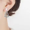 Stud Classic Design Christmas Tree Pearl Earring Fashion 925 Sterling Silver Earrings for Women Party Elegant Jewelstud Moni22