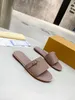 designer slippers sliders slides sandals woody flat mule The signature adorns the inner sole The easy design 0625