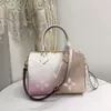 HH Spring in the City Bag Sunrise Pastell Speedy PM 25cm Totes Bag Färgglad kvinnors designer Handväska på GO Collection Pink Coated Canvas Cross Body Wallet