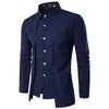 Herrenhemden Männer Frühling Herbst Langarm Button-Down-Slit-Fit formelles Business-Hemd Weiß Schwarz Rot BlueMen's Vere22