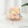 Spring Summer Cotton Hat For Girl Boy Infant Cute Fruit Avocado Print Fisherman Hats UV Toddler Kids Panama Sun Cap 220630