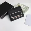 2022 Ny korthållare plånbok högkvalitativ damer män rena high end lyxdesigner bälte box182p