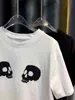 T-shirt en coton d'été design de designer pour hommes et t-shirt lâche couple de style italien skull hip hop hop hop manche s-xxl.
