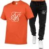 Summer Siksilk Brand Fashion Leisure Men's Set Tracksuit Sportswear Track Suits Male Sweatsuit Kort ärmar T -shirt 2 -stycken Set 220609