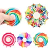 Candy Color Fingertip Party Spinning Top Toy Colorful Printed Rotating Decompression Toys Children Adults Anti Stress Relief a18256a