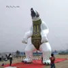 巨大なインフレータブルホッキョクウム漫画アニマルマスコットモデル6m白気の空気爆破クマのバルーンステージショー