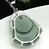 925 Pure Silverendructed Jade Buddha Pendanh Pendang