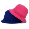 Capits Caps Masks Brand Fashion Ladies Women cloche Hat Felt Bucket Fedora Bowler Dome Bow Cap VintageCycling