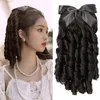 Synthetic Wigs WEILAI Vintage Costume Wig Female Ancient Chinese Clothing Styling Performance Cosplay Princess Curly Ponytail Tobi22