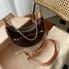 Welfare M81098 LOOP półksiężyc bagietka Designer damska torba z prawdziwej skóry cielęcej Croissant torebka z łańcuszkiem sprzęgłowa torebka crossbody shoulerbag z workami na kurz jakość 5A