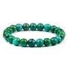 Brins de perles Bracelets pour hommes 8mm Chakra Agates rondes naturelles Onyx Yoga énergie de guérison Lapis Lazuli perles Bracelets élastiques Pulsera femmes bijou
