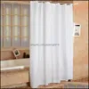 Shower Curtains Bathroom Accessories Bath Home Garden Waterproof Curtain Decorations Mildew- Door Screen With 12 Hooks Fabric Drapes Tle V