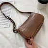 Evening Bags Women PU Leather Shoulder Bag Fashion Small Square Pouch With Milk And Tea Elegant Zippered Armpits 2022Evening
