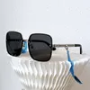 New H Tone Fashion Eversize Elger Exclseed Grands Sunglasses Womener Grand Brand Luxury Letter Leghory Cross Leg Frame Brand UV400 عالية الجودة 9196