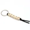 Aangepaste sleutelring gepersonaliseerde sleutelhanger sleutelhanger hout xmas bagpack tag gunst