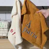 Towel Soft Letter Embroidery Hand Towels Kitchen Bathroom With Hanging Loops Quick Dry Absorbent Microfiber