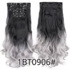 Clip de cheveux synthétique dans des pinces d'extension de poils pour femmes 6pcs / Set Fake Hair-Hair-Hair-Hair Wholesale en vrac