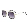 디자이너 선글라스 유럽 아메리카 패션 스퀘어 남성 선글라스 UV400 평면 렌즈 안경 B8224