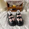 Scarpe eleganti Kawaii Pink Bowknot Mary Janes Femme 2022 Spring Fashion Pu Ragazze Streetwear Lolita Studenti in stile giapponese 220516