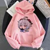 Anime Ganyu Kawaii Hoodie Genshin Clothes Mulheres Hot Game Print Colors 39 Sweethirs de grandes dimensões estéticas harajuku y2k y220713