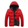 Luxury Men's Winter Jacket Fashion Red Parka Men Hooded Down Jackets Thick Warm Coats Male Coat 3XL 50