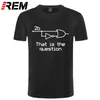 REM 여름 전기 엔지니어 티셔츠면 짧은 슬리브 티셔츠 220520