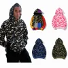 Yeni Avrupa Amerikan erkek Hoodies Moda Kamuflaj Baskı Hoodie Erkekler Kazak Klasik Sonbahar Kış İnce Peluş Mans Bayan Coatsejs