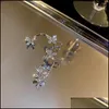 Orecchini a clip con retro a vite Gioielli Elegante clip avanzata per auricolare a farfalla Accessori dolci coreani Moda Ea Dh7Wv