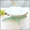 Other Bakeware Kitchen Dining Bar Home Garden 1Pcs Cake Stand Paper Flower Cupcake Plate For Kids Girls Birthday Party Wedding Display De