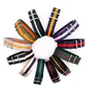 Titta på band 41 Färgalternativ Nylon WRSitband för män Kvinnor Ersättning Armband i ett stycke Rem Snabbutgåva utan verktyg Hele22