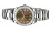 Högkvalitativ asiatisk klocka 2813 Sport Automatisk damer handledsur 178344-72160 31mm Bronze Dial Rostfritt stål Strap Fashion DateJust Luxury Diamond Watches