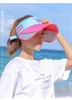 Visors sport vrouwelijke zomer buiten zon hoed rekbare lege topvisor hoeden UV grote rand hatvisors