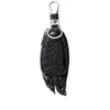 Porte-clés en cuir véritable Anneaux Crocodile Paw Sac Décoration Porte-clés de voiture Porte-clés en métal argenté Sac à dos Sac à main Pendentif Porte-clés G2880