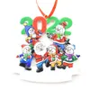 Christmas Decoration Resin Pendant DIY Handwritten Name Santa Claus Snowman Christmas Tree Ornaments SN4645