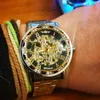 Winnaar transparant skelethorloge voor mannen mechanische polshorloges diamant horloges heren luxe roestvrijstalen riem unisex klok 220517
