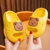 Childrens Beach Slippers For Boys Girls Home Shoes Summer Thick Flip Flops EVA Soft Pillow Slides Outdoor Bear Slippers Infant 220621