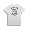 Human Made High Street T-Shirt Basic English Printing Print Slub Qualität Baumwolle Hip Hop Top TeesT220721