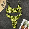 Frauen Sexy Leopard Micro Bikini Set Push-Up Bh Thongs Biquini High Cut Bademode Mini Badeanzug Weibliche Badeanzug 220611