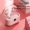 2 in1 Ücretli Kablosuz Hava Nemlendirici Ile Klima Fanı LED Işık Ultrasonik Serin Mist Maker Sisleyici USB Aroma Difüzör