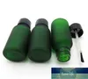 360pcs/lot 15ml Empty frost green glass bottle 2/1oz essential oil container with brush cap