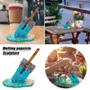 Decorative Objects & Figurines 1pc Melting Ice Cream Sculpture Miniature Resin Craft Realistic Artificial Lollipop Popsicle Home Desk Decor