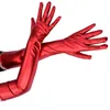 Sexy stretch lakleer Skinny Long Glove Shiny Metallic Mitts Punk Rock Hip Hop Jazz Dance Glovescosplay Accessory 52cm 42 cm 22 cm 22 cm 22 cm