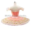 Stage Wear Peach Professional Ballet Tutu Pancake Dress Ballerina Falda clásica de disfraz de Esmeralda Pink For Women 0044