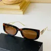 Öppna Gold Metal Temples Symbole Solglasögon OPR14 Ny Hot Fashion Party Men Designer Sunshade Rimless Optical Frame Classic Rectangle Square Sun Glasses For Women